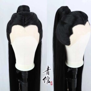 Ancient Wig Cover Hand Hook Yu Gu Yao Shiying Wig Xiaozhan Shiying Headwear Long Straight Hair Cosplay Halloween Costume
