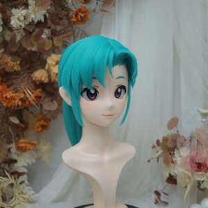 Customize Character Female/Girl Resin Kig Full Head With Lock Anime Cosplay Japanese Anime Kigurumi Mask