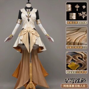 Game Honkai: Star Rail Aglaea Cosplay Costume Tailor Skin Elegant Uniforms Dress Halloween Party Role Play Clothing S-XL