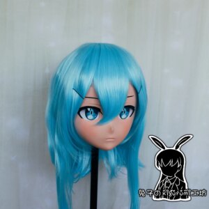 (RB6532)Quality Handmade Female Resin Cosplay Japanese Role Anime Asada Shino Kigurumi Crossdress Doll Transgender Mask
