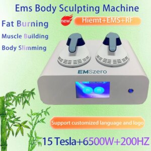 Portable 2 in 1 EMS Body Shaping Machine EMSZERO HIEMT Muscle Stimulation Fat Burning Weight Loss Beauty Equipment Home Use