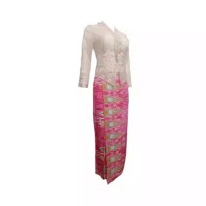 Thailand Brunei Little Nyonya’s Same Style Clothing Embroidered Lace Slim Fit Thin Blouse Skirt Tencel Cotton Ethnic Suits Women