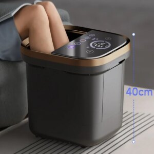 Memory Panel Air Bag Massage Foot Bath Bucket Automatic Heating Constant Temperature Footbath Machine Electric Pedicure Bath Spa