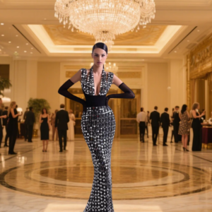 Sexy Deep V Neck Prom Dress 2025 Shiny Sleeveless Party Dress Graceful A-Line Sequined Floor-Length Evening Gown Customized