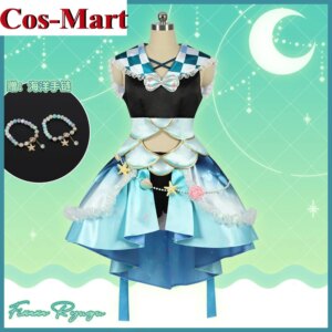 Cos-Mart Anime Vtuber Finana Ryugu Cosplay Costume Lovely Sweet Uniform Dress Activity Party Role Play Clothing Custom-Make