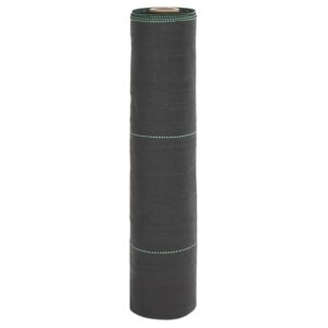 Weed Membrane Black with green stripes 100 Polypropylene
