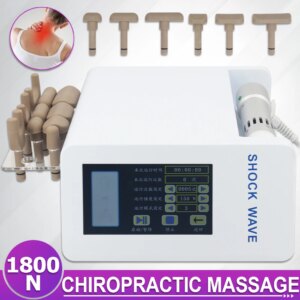 New Electric Correction Gun Portable Spinal Chiropractic Adjusting Tools Impulse Spine Cervical Touch Screen Back 1800N Massager