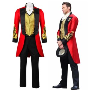 The Greatest Showman Cosplay Costume Barnum Hugh Jackman Uniform Suit Halloween Costume for Men Adult