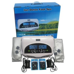 Ion Cleanse Detox Machine With FIR Belt and Acupunction Function Pads Ionic Squa Foot Detox Dual For Two Person Foot Spa Care