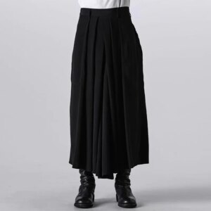 YOJI OOAK dark original design sense of personality flowing three-dimensional cut wide leg casual Kendo pants casual pants