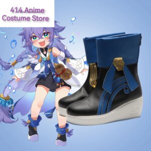 New Game Cosplay Shoes Honkai:Star Rail Bailu Halloween Aksesori Dibuat Sesuai Pesanan