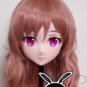 (RB32915)Customize Lockable Full Head Resin Cartoon Cosplay Japanese Character Anime Role Play Kigurumi Mask With Back Shell