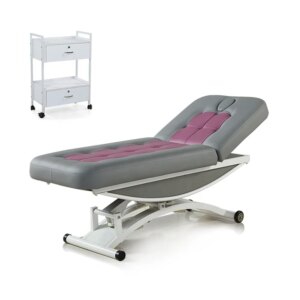 be auty Spa Furniture Massage Multipurpose 2-Sections Electric Massage Facial Table Treatment Eyelash Bed