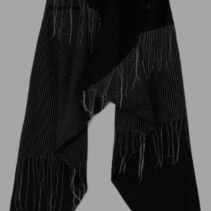 2025 New YAMAMOTO-Style HighQuality Dark Embroidery Handmade Tassel Loose Luxury Design Casual Pants