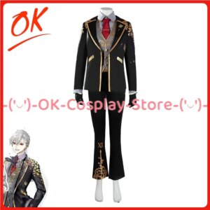 [Customized] Vtuber Kuzuha Cosplay Costume Fancy Party Suit Coat Shirt Vest Pants Halloween Carnival Uniform