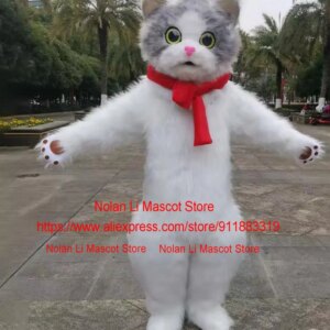 High Quality Cute Cat Mascot Costume Husky Dog Fox Wolf Cartoon Set Role-Playing Advertisement Game Carnival Adult Gift 1356