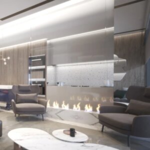 tuya wifi bio kamin electric rectangular stainless steel bio ethanol fireplace insert 60 inch automatic smart