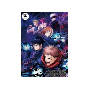 Wholesale Jujutsu Kaisen Collection Card Panda Club Acrylic Color Paper Winter Series Multi Person Aluminum Foil Flower Sea Card