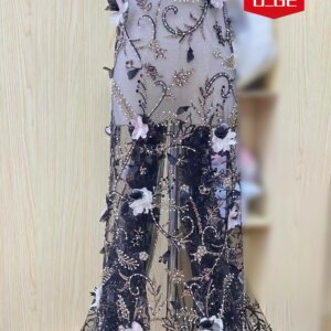2025 Latest Best Quality Delicate Elegant Luxurious Very Soft 3D Mesh lace fabric For Wedding Dress U_GE5398