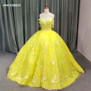 Jancember Customization Brand New Quinceanera Dresses For Gril Ball Gown Strapless Ball Gown Appliques Pearls Bar Mitzvah DY9853