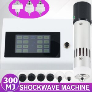 Professional Shock Wave Therapy Machine 300MJ For ED Treatment And Massage Arm Pain Relief 10Heads Physiotherapy Shockwave 2025