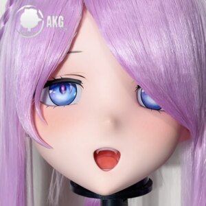 (AL22)Customize Character Crossdressing Female/Girl Resin Full/Half Head With Lock Anime Cosplay Japanese Animego Kigurumi Mask