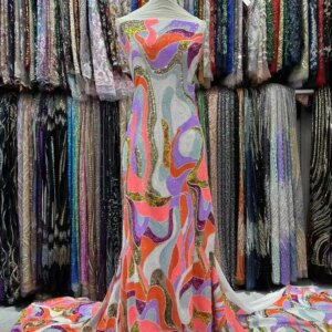 5Yards 2025 Latest Best Quality Elegant Delicate Soft Sequin Tulle lace Fabric For Wedding Party Evening Dresses U_GE17238