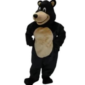 New Adult Halloween Character Bongo Black Bear Christmas Dress Full Body Outfit Mascot Costume