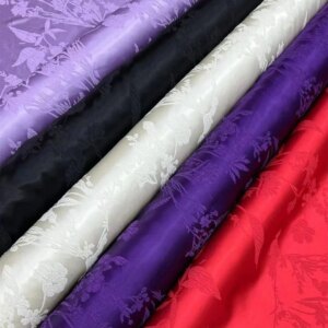 Chinese Style Real Silk Jacquard Crepe Fabric 28momme Shirt Dress Suit Cheongsam Chinese Silk Fabric