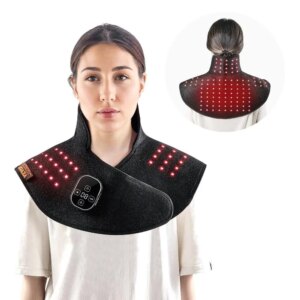Dual Wavelength Red Light Therapy Pad for shoulder Neck Pain Relief Recovery Support Wearable 660nm 850nm for Athletes