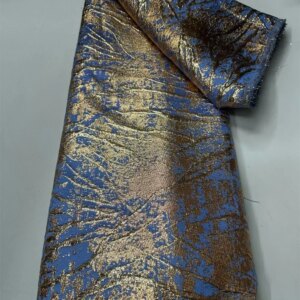 2024 High Quality African Nigerian Tulle Lace Fabric Organza Embroidery Guipure Party Dress Brocade Jacquard 5Yard