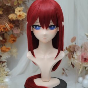 (NFD3-11-7)Customize Full Head With Lock Pretty Female/Girl Japanese Animego Character Kig Cosplay Kigurumi Mask Crossdress Doll