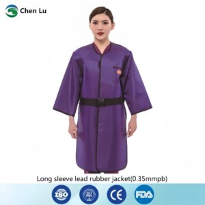 Direct selling x-ray radiological protection long sleeved lead overcoat ionizing radiation protective 0.35mmpb lead clothes