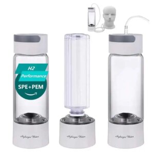 Generator Cup SPE PEM Dual Chamber Hydrogen Alkae Water Bottle Hydrogenator H2 Inhalation Device