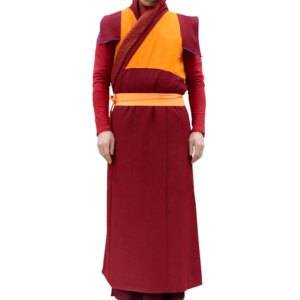 Tibetan Lama Sleeveless Clothing Long and Thickened Dongga Camisole Tibet Winter Warmth Preservation Monastic Monk Clothing Man