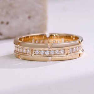 Provence solid 14K/18K gold band lab grown diamond wedding rings for men women luxury Engagement Ring custom Fine Jewelry gift