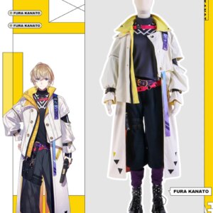 Cos-Mart Hot Anime VTuber VOLTACTION Fura Kanato Cosplay Costume Fashion Handsome Uniform Activity Party Role Play Clothing