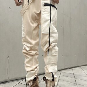 Design Multi-Pocket Patch Techwear Military Style Pants High Street Men’s and Women’s Casual Trousers