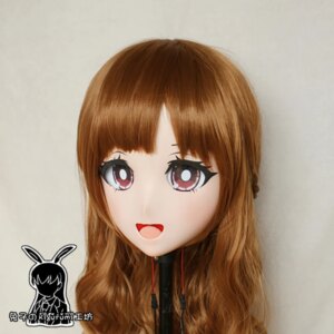 (RB6505)Quality Handmade Female Resin Cosplay Japanese Role Play Anime Kigurumi Crossdress Doll Transgender Mask
