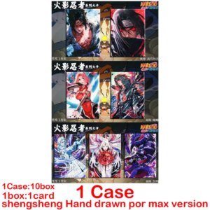 Wholesale Latest shengsheng Hand drawn NARUTO por max version Anime Naruto Collection card Kids Toys Game birthday Gift