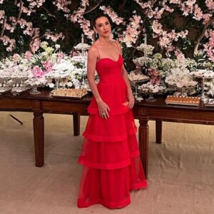 Customized Tiered Prom Dresses 2024 Formal Spaghetti Straps Brithday Dress Formal Occasiooon Dress For Women Evening Dresses Cla