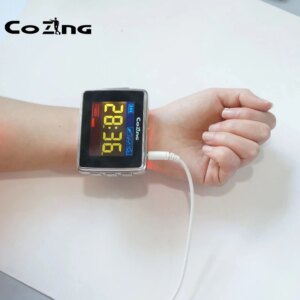 Laser Therapy Watch 650nm Physiotherapy Device for Hyperlipidemia Cholesterol Vascular Occlusion Hypertension Diabetes