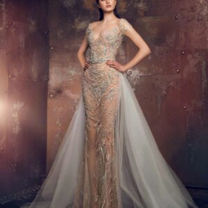 Sexy Deep V-neck Evening Dress Beaded Sequins Straight Customized Illusion Floor-length Cocktail Dresses Vestidos De Novia