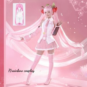 Mikuu Cosplay Sakura Miku Cosplay Costumes Mikuu Uniforms JK Formula Dress Sets Wig Clothes Anime Lovely MIKUKU Cosplay