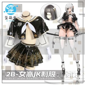 Nier Automata Cosplay Costume Yorha 2B Sailor Suit Sexy Outfit Games Women Role Play Halloween Party Fancy Dress 2B Jk Dress