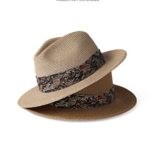 New hat elegant fashion breathable linen for men and women large