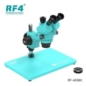 RF4 RF-6558X Trinocular High-definition Microscope for Mobile Phone Motherboard Repair 6.5-58 Times Continuous Zoom