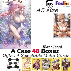 New Goddess A5 Size Collection Card DREAMY GIRL Waifu Board Hobby Doujin Booster Box Toy Gifts