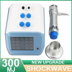 Shockwave Therapy Machine 300MJ Body Massage Shock Wave Equipment ED Treatment Sport Injury Pain Relieve Muscle Relaxation