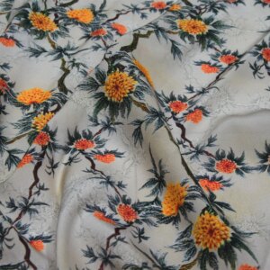High Quality Real Silk Retro Thin Heavy Crepe De Chine Dress Cheongsam Cloth Fabric